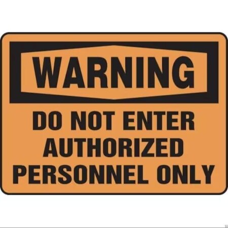 Accuform OSHA WARNING SAFETY SIGN DO NOT FRMADM324XL FRMADM324XL